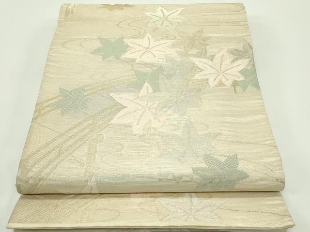 平和屋着物*夏物 六通柄袋帯 すず風 竜田川 金銀糸 正絹 逸品 CABG7261rv