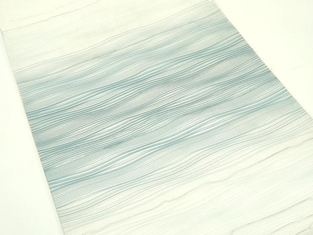 平和屋着物*夏物 太鼓柄袋帯 霞文 銀糸 正絹 逸品 CABG7282rv