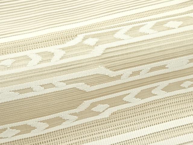 平和屋着物*夏物 八寸名古屋帯 絽綴れ 横段文 正絹 逸品 CABG7298rv