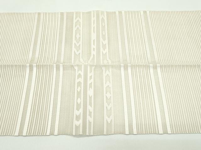 平和屋着物*夏物 八寸名古屋帯 絽綴れ 横段文 正絹 逸品 CABG7298rv