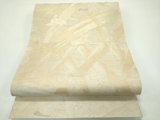 平和屋着物*夏物 六通柄名古屋帯 籬文様 金銀糸 正絹 逸品 CABG7320rv