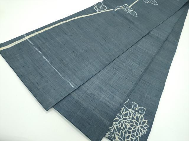 平和屋着物*夏物 六通柄袋帯 作家物 手描き 枝花文 三越扱い 麻 逸品 CABG7322rv