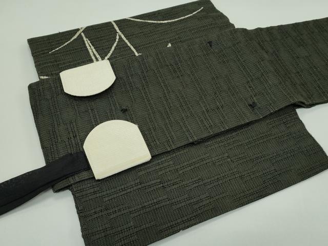 平和屋着物*夏物 つけ帯 ろうけつ染め 草花文 正絹 逸品 CABG7326rv