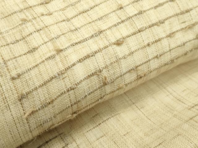 平和屋着物*夏物 九寸名古屋帯 市松文様 麻 逸品 CABG7329rv