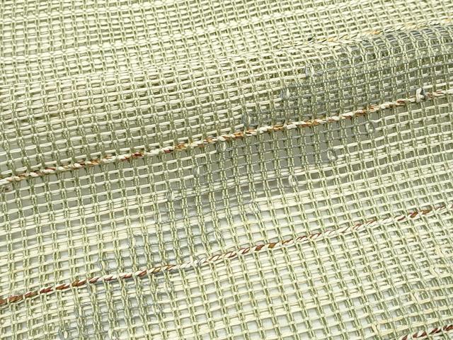 平和屋着物*夏物 八寸名古屋帯 羅 霞文 銀糸 正絹 逸品 CABG7332rv