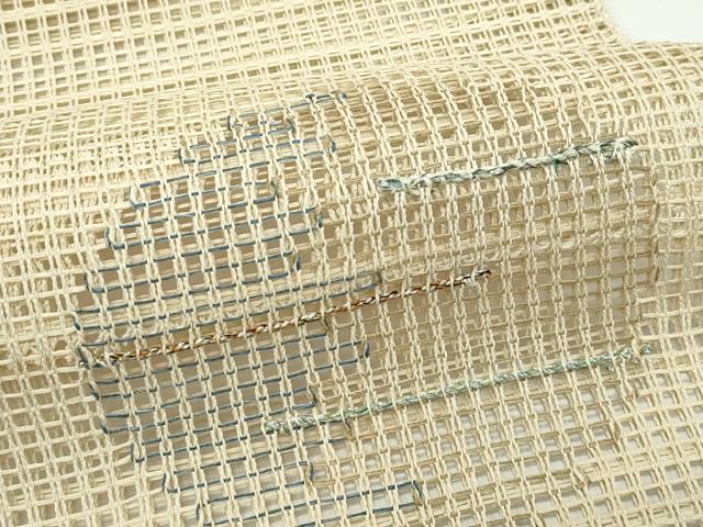 平和屋着物*夏物 八寸名古屋帯 羅 霞丸文 金銀糸 正絹 逸品 未使用 CABG7333rv