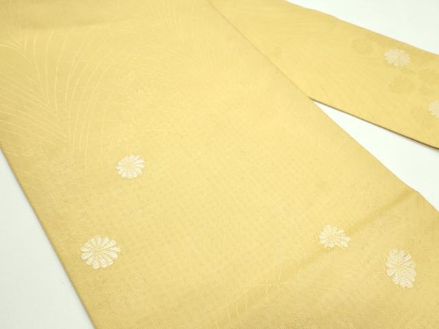 平和屋着物*夏物 九寸名古屋帯 菊 金糸 正絹 逸品 CABG7347rv