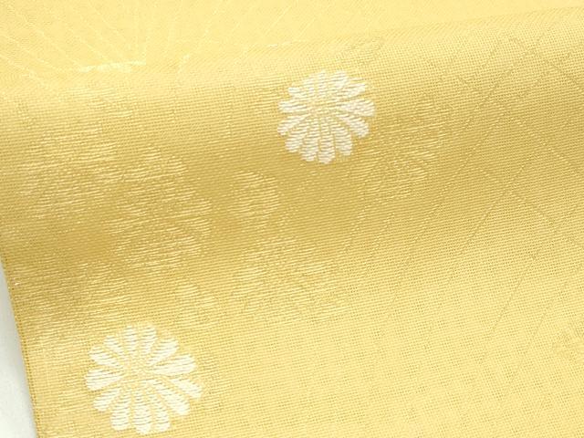 平和屋着物*夏物 九寸名古屋帯 菊 金糸 正絹 逸品 CABG7347rv