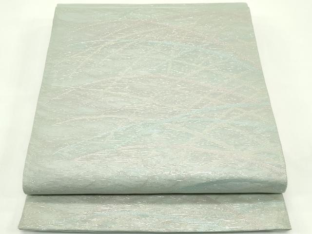 平和屋着物*夏物 六通柄袋帯 芝草文 金糸 正絹 逸品 未使用 CABG7361rv