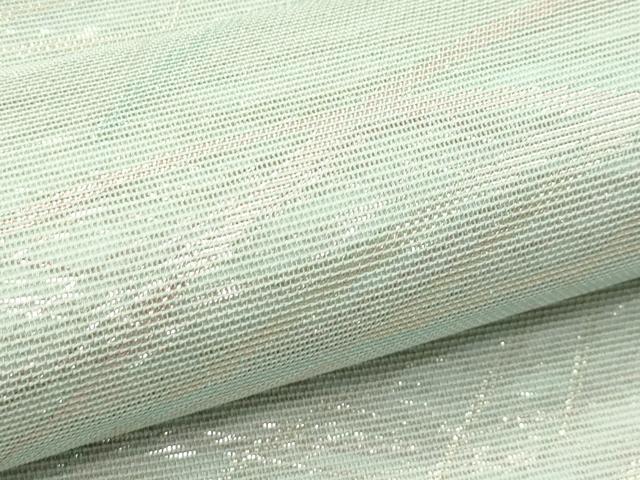 平和屋着物*夏物 六通柄袋帯 芝草文 金糸 正絹 逸品 未使用 CABG7361rv
