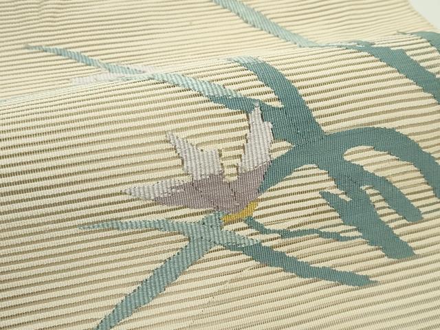 平和屋着物*夏物 八寸名古屋帯 絽綴れ 草花文 正絹 逸品 CABG7368rv