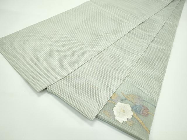 平和屋着物*夏物 太鼓柄袋帯 絽綴れ 枝花文 金糸 正絹 逸品 CABG7386rv