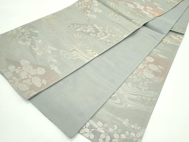 平和屋着物*夏物 六通柄袋帯 秋草文 金銀糸 正絹 逸品 CABG7391rv