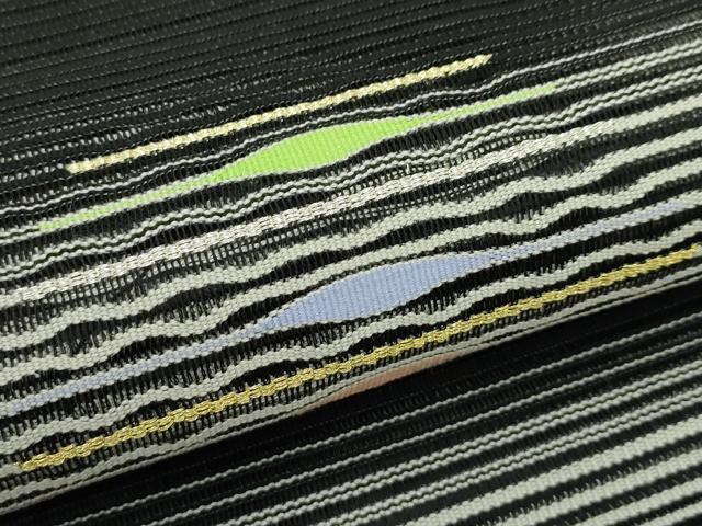 平和屋着物*夏物 八寸名古屋帯 絽綴れ 幾何学文様 正絹 逸品 CABG7405rv