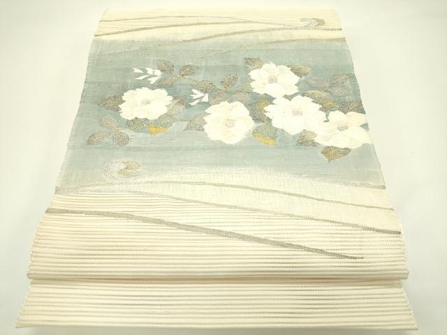 平和屋着物*夏物 八寸名古屋帯 絽綴れ 草花文 正絹 逸品 CABG7482rv