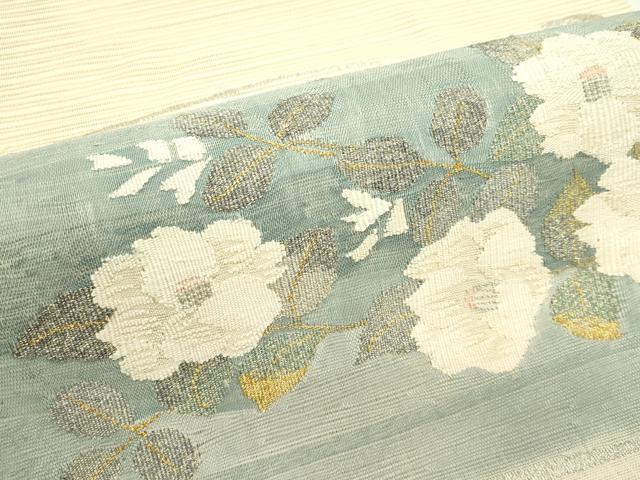 平和屋着物*夏物 八寸名古屋帯 絽綴れ 草花文 正絹 逸品 CABG7482rv