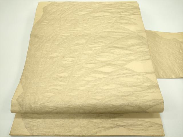 平和屋着物*夏物 九寸名古屋帯 草木文 正絹 逸品 CABG7494rv