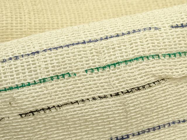 平和屋着物*夏物 九寸名古屋帯 紬地 霞文 正絹 逸品 CABG7498rv
