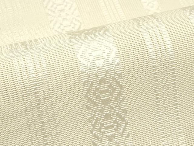 平和屋着物*夏物 本場筑前博多織 八寸名古屋帯 紗献上 鳥の子色 正絹 逸品 CABG7501rv