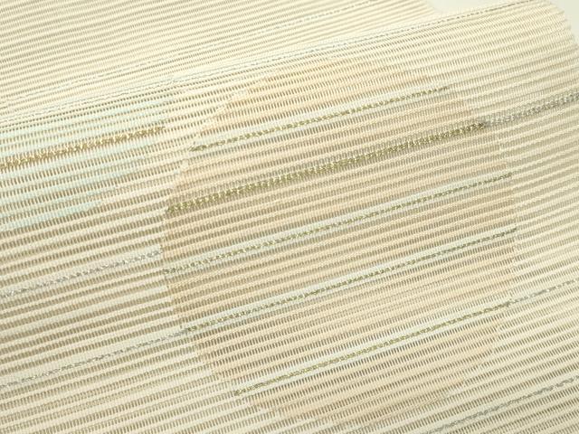 平和屋着物*夏物 八寸名古屋帯 絽綴れ 横段丸文 金銀糸 正絹 逸品 CABG7528rv