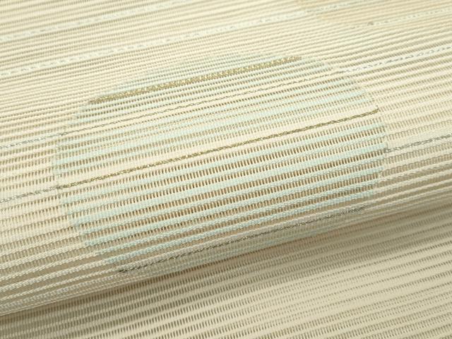 平和屋着物*夏物 八寸名古屋帯 絽綴れ 横段丸文 金銀糸 正絹 逸品 CABG7528rv