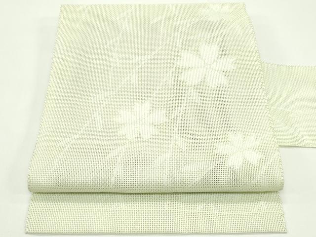 平和屋着物*夏物 八寸名古屋帯 枝花文 CABG7531rv