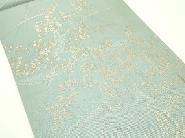 平和屋着物*夏物 六通柄袋帯 萩 金糸 正絹 逸品 CABG7538rv
