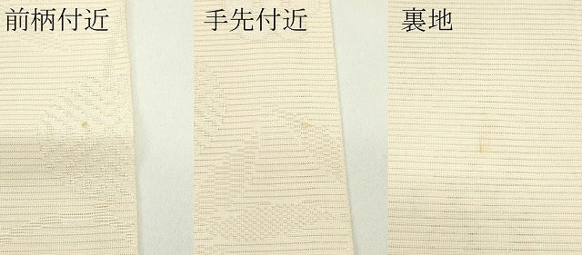 平和屋着物*夏物 六通柄袋帯 草花文 銀糸 正絹 逸品 CABG7542rv