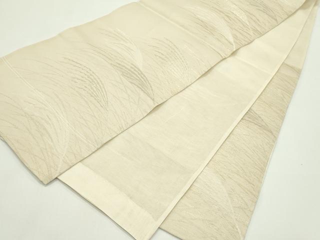 平和屋着物*夏物 六通柄袋帯 すすき 金糸 正絹 逸品 CABG7543rv
