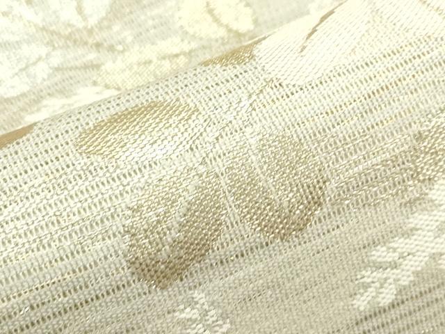 平和屋着物*夏物 九寸名古屋帯 萩 金銀糸 正絹 逸品 CABG7547rv