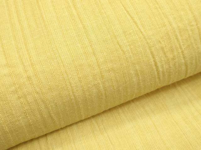 平和屋着物*夏物 両面 半幅帯 花葉色 鳥の子色 綿麻 逸品 CABG7550rv