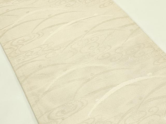 平和屋着物*夏物 六通柄袋帯 光琳水 露芝文 銀糸 正絹 逸品 CABG7569rv