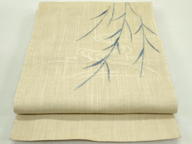 平和屋着物*夏物 八寸名古屋帯 枝垂れ柳 CABG7587rv