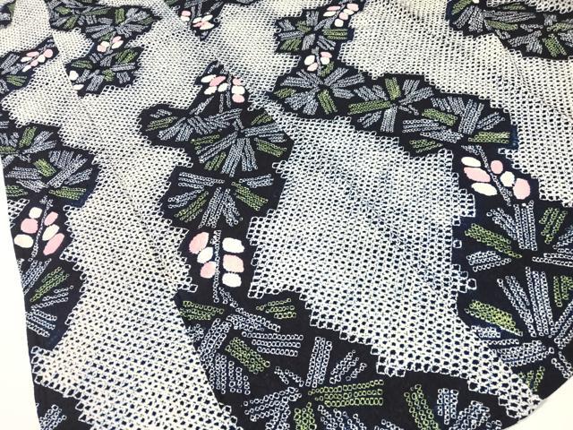 平和屋着物∴夏物 浴衣 有松鳴海絞り 花松文 綿 逸品 CABG7601vp