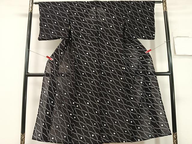 平和屋着物∴夏物 浴衣 有松鳴海絞り 網目あられ文 綿 逸品 CABG7607vp