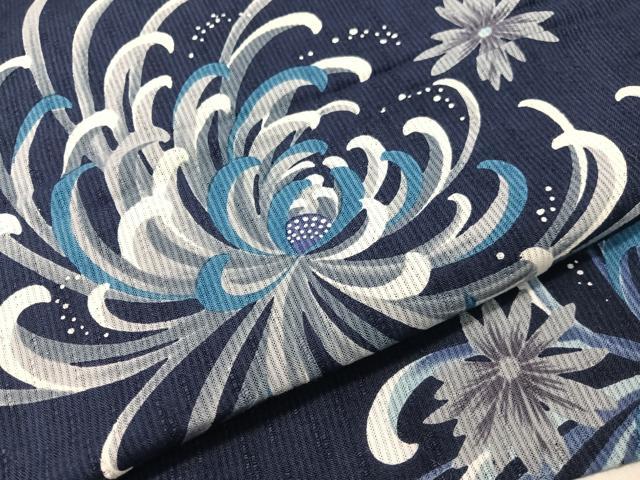 平和屋着物∴夏物 浴衣 オンワード樫山 KUMIKYOKU 乱菊 綿 逸品 CABG7638vp
