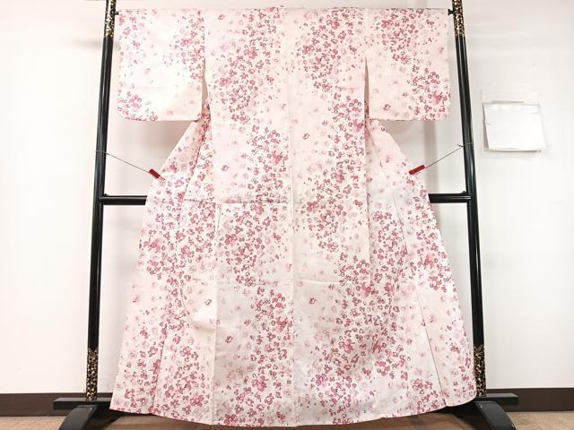 平和屋着物∴夏物 浴衣 舞花文 綿 逸品 CABG7643vp