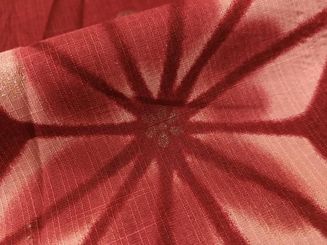 平和屋着物∴夏物 浴衣 変わり麻の葉文様 銀彩 綿 逸品 CABG7645vp