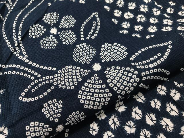 平和屋着物∴夏物 浴衣 綿紅梅 草花文 綿 逸品 CABG7652vp