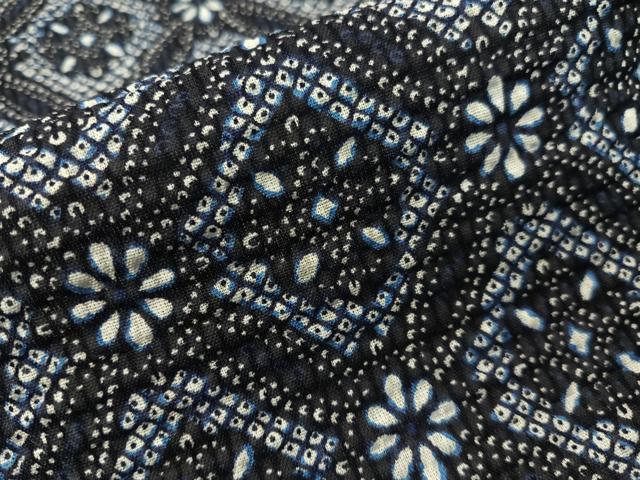 平和屋着物∴夏物 浴衣 七宝花文 リップル生地 綿 逸品 CABG7656vp
