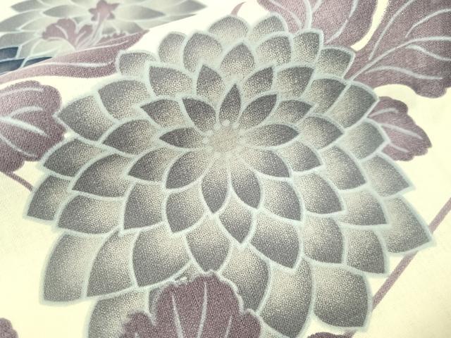 平和屋着物∴夏物 浴衣 金魚 菊花文 綿 逸品 CABG7677vp