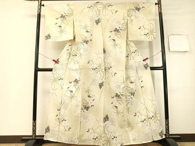 平和屋着物∴夏物 浴衣 乱菊 綿 逸品 CABG7688vp