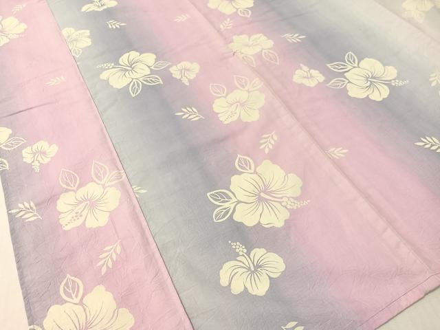 平和屋着物∴夏物 浴衣 ハイビスカス CABG7689vp