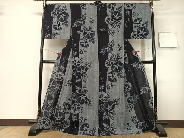 平和屋着物∴夏物 浴衣 朝顔 綿 逸品 CABG7700vp