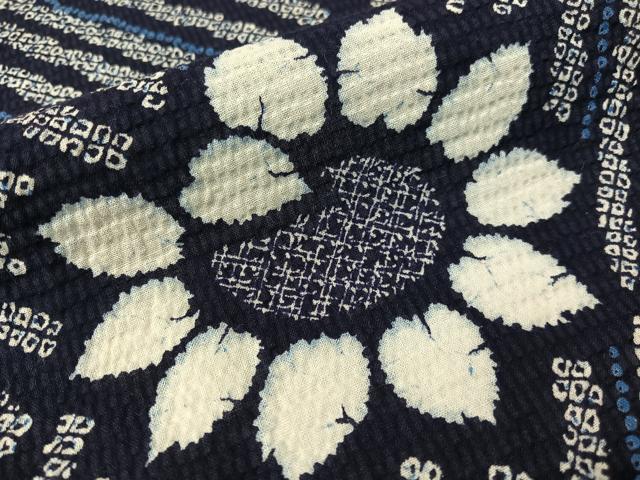 平和屋着物∴夏物 浴衣 向日葵 リップル生地 綿 逸品 CABG7702vp