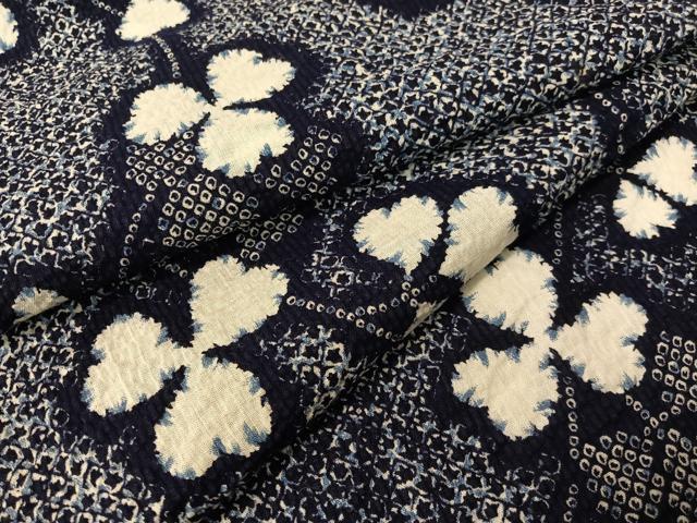 平和屋着物∴夏物 浴衣 蔦の葉文 リップル生地 綿 逸品 CABG7714vp