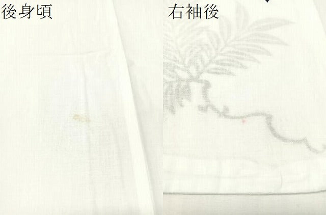 平和屋着物∴夏物 訪問着 浴衣 草葉文 綿 逸品 CABG7736vp