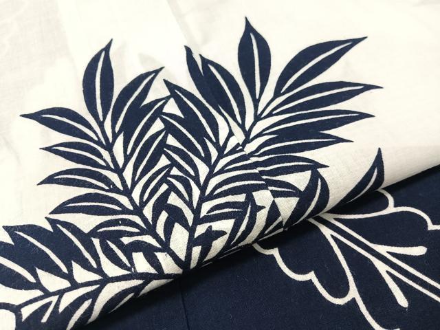 平和屋着物∴夏物 訪問着 浴衣 草葉文 綿 逸品 CABG7736vp