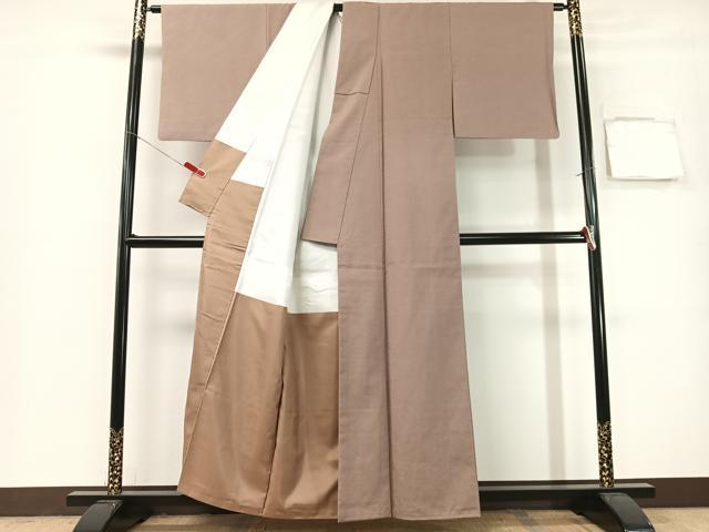 平和屋着物●都喜ヱ門 本場大島紬 利休趣 氷割れ文 藤絹織物謹製 正絹 逸品 CABG7745vp