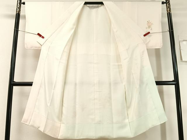 平和屋着物●長襦袢 袷 手描き 草花文 暈し染め 正絹 逸品 CABG7748vp
